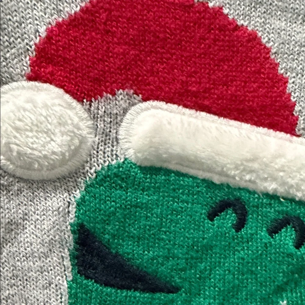 The Children's Place Festive Dinosaur Sweater - Navy, Gray, Red